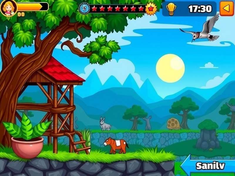 Early Flash game from 2001 showing simple graphics