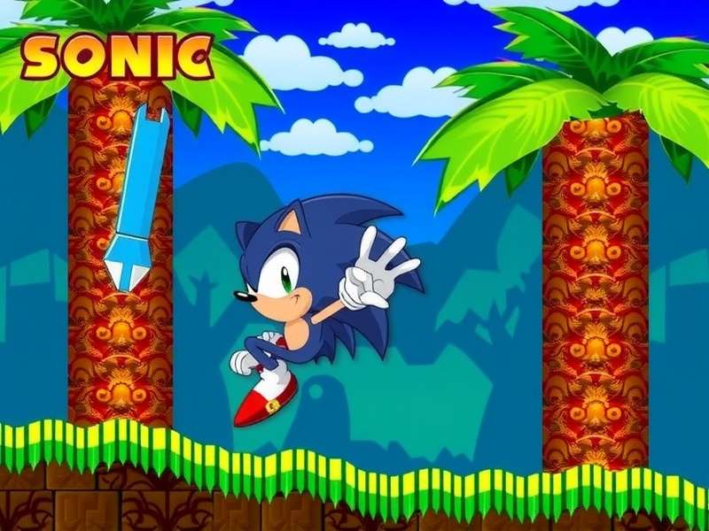 Collage of various classic Sonic the Hedgehog Flash games from the 2000s era