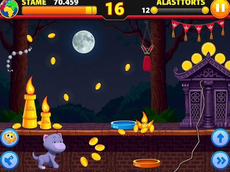 Nostalgic setup of an old computer running a Flash game