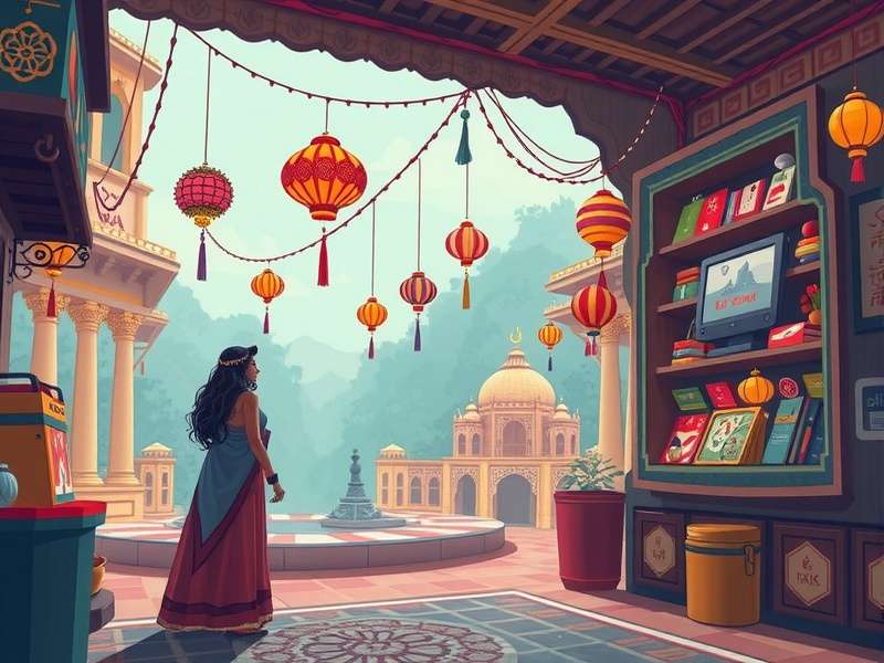 Infographic showing demographics of Indian Flash game players 2008-2015 with age, gender and regional distribution