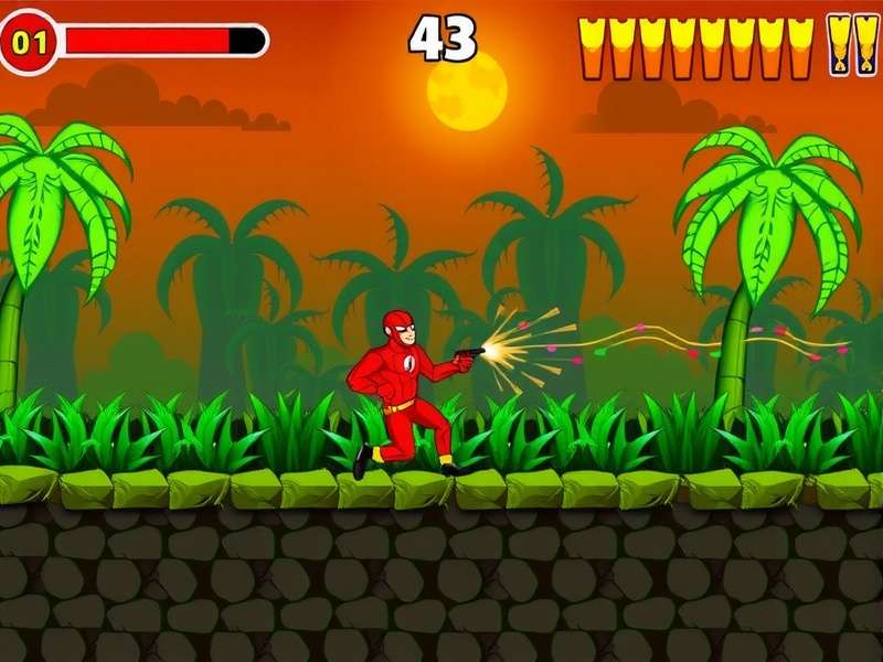 Flash game speedrunning setup with keyboard and monitor