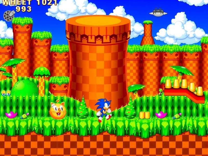 Sonic the Hedgehog Flash Game Screenshot