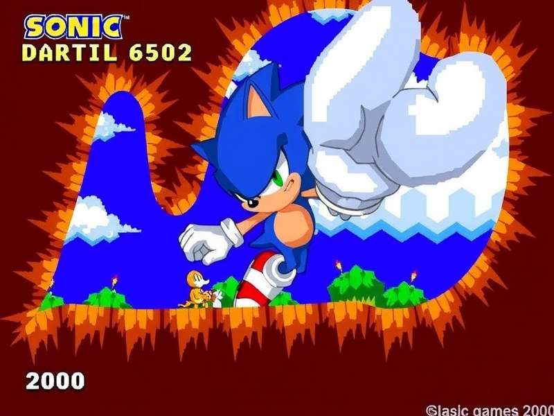 Secret Hidden Palace Zone in Sonic Flash game with rare background