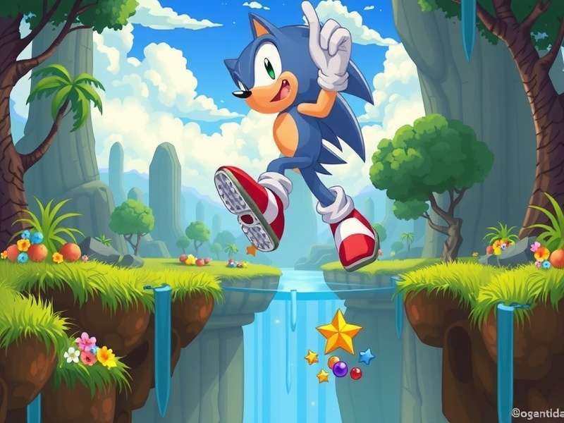 Gameplay screenshot of Sonic and the Nightmare Flash game