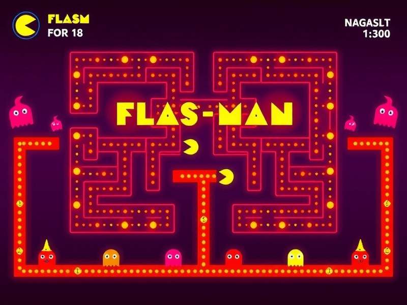 Evolution of Pacman from arcade to Flash versions