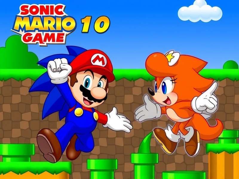 Mario and Sonic Puzzle Adventure Gameplay