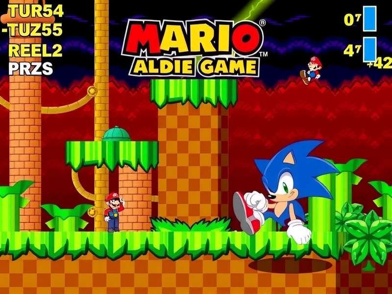 Sonic vs Mario Battle Flash Game Screenshot