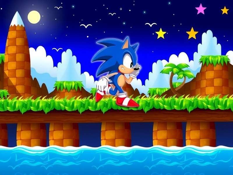Sonic the Hedgehog Flash Game Collage