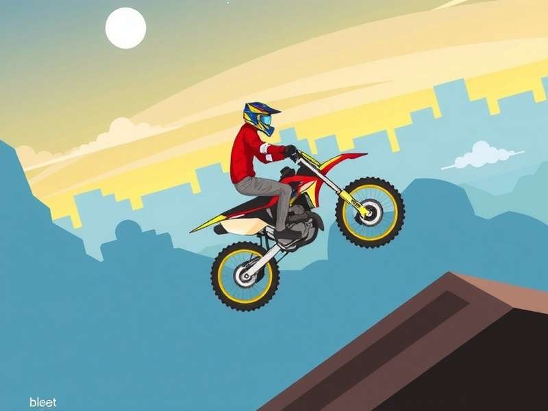 Flash Game 247 Bike Mania high-speed stunt gameplay screenshot
