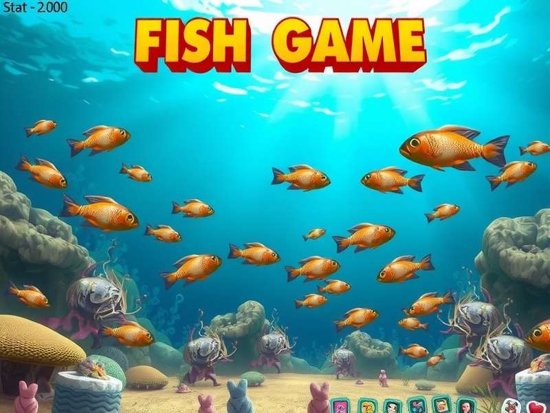 Colorful tropical fish swimming in a coral reef, representing the vibrant world of Fish Game