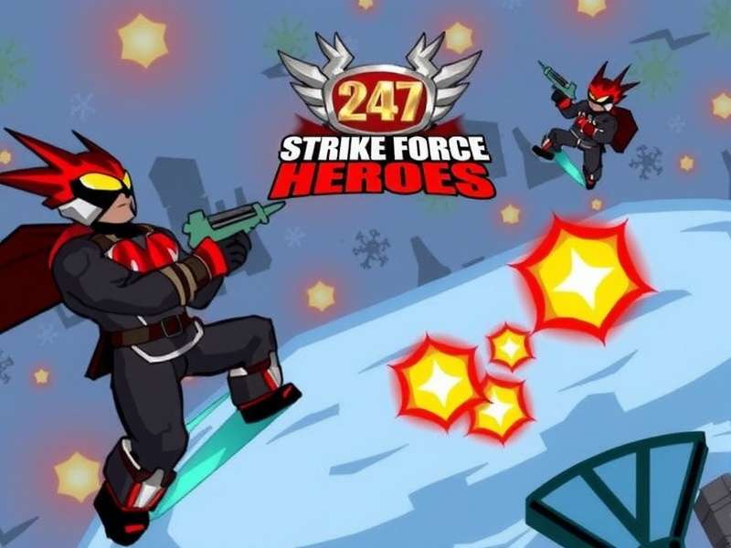 Strike Force Heroes Gameplay Screenshot - Intense team-based shooter action