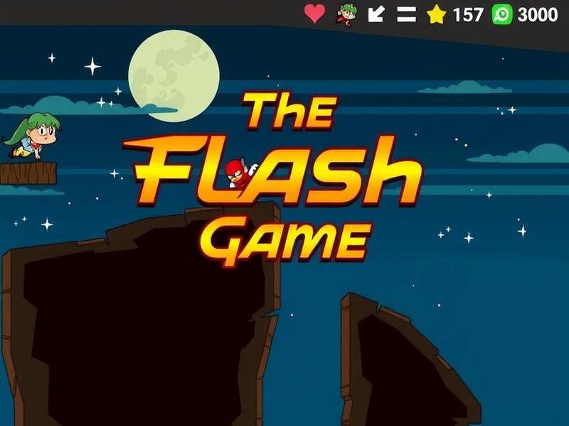 A nostalgic computer setup playing a classic Flash game