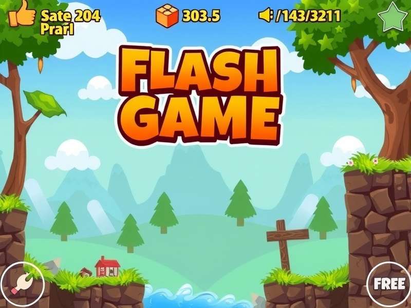 Vibrant collage of classic Flash games including character sprites and game interfaces