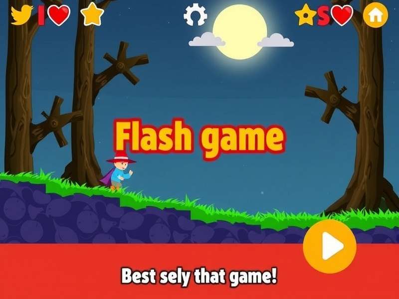 Math puzzle flash game interface