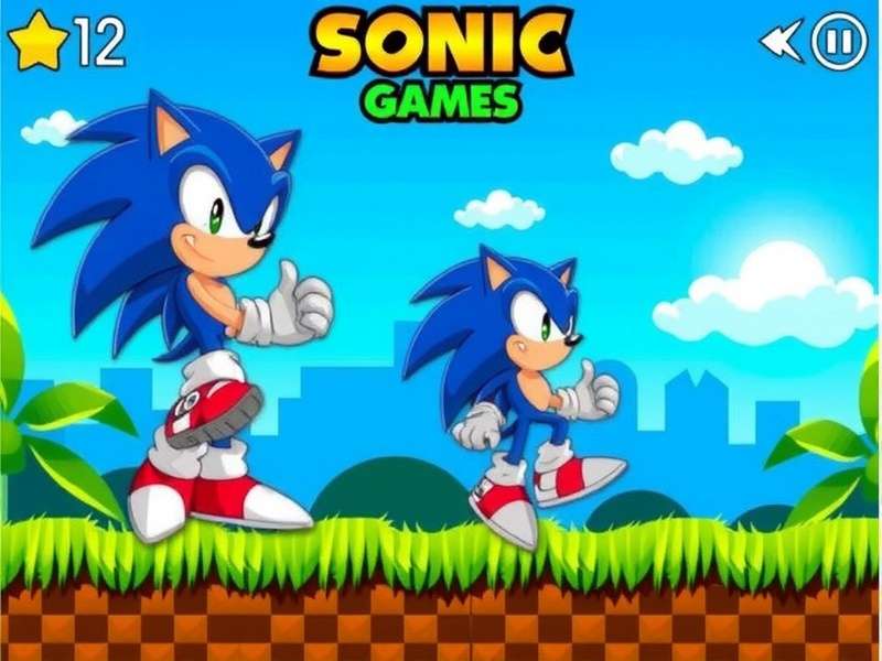 Billehbawb Sonic Flash Games – Classic Sonic running through a vibrant Indian-themed level