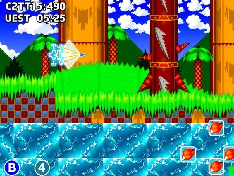 Diamondbolt Sonic Flash Games collection collage featuring Sonic, Tails, and classic flash game UI elements