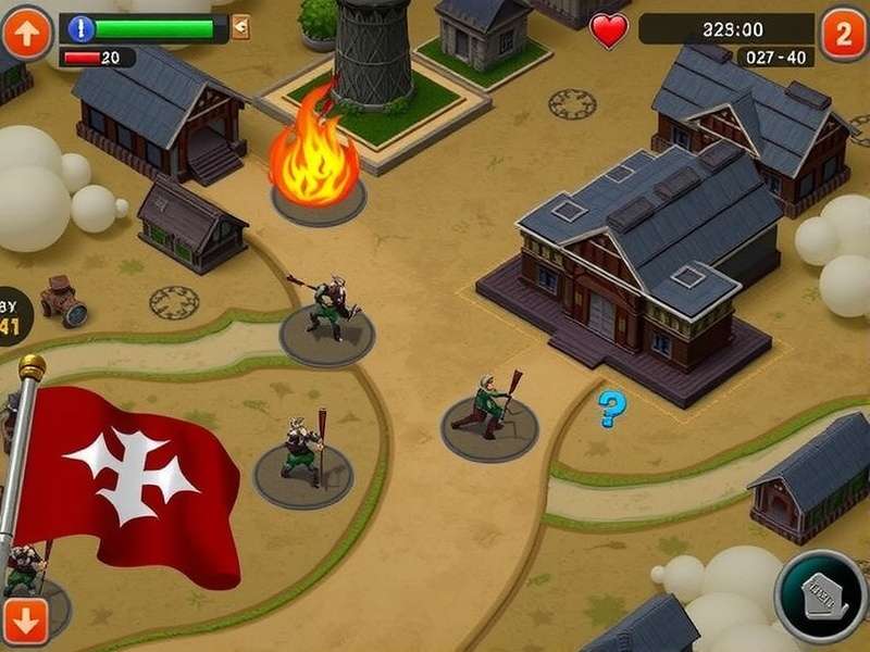 Age Of War flash game battle scene with cavemen, knights and futuristic soldiers
